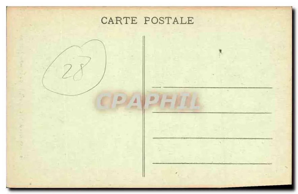 Castelo de ANET (E.-et-L.) — A Câmara de Diane — G. Foucault, editor, Dreux - Verso