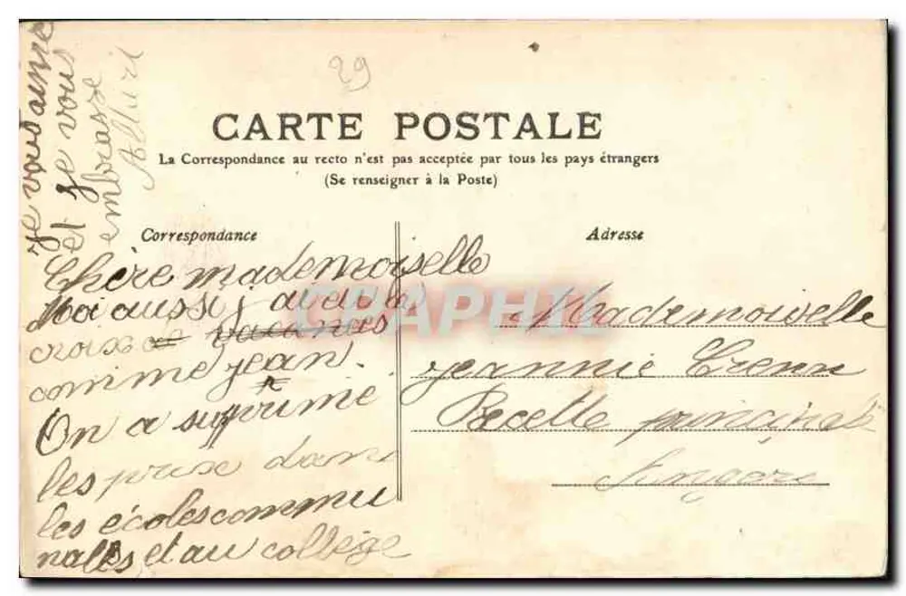 Morlaix — Alte Häuser auf der Place Thiers — Toute la Bretagne, n°753 - Rückseite