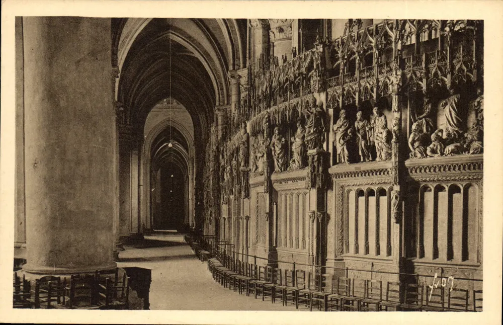 Chartres (Eure-et-Loir) — Innenansicht der Kathedrale — Der Ambulatorium — Éditions d'Art Yvon, Paris - Vorderseite