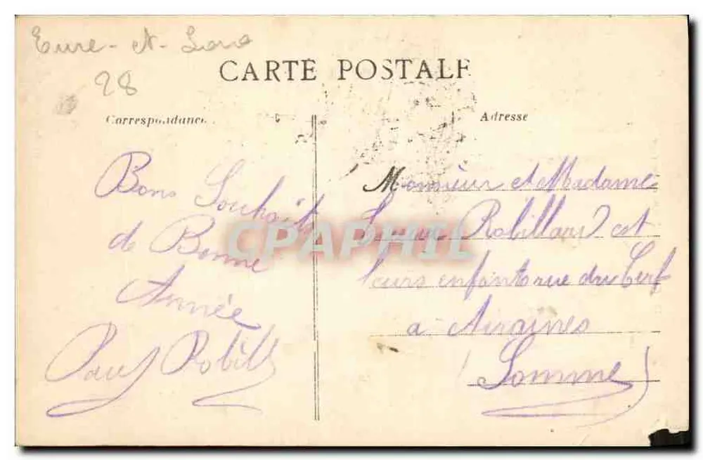 Chartres - Estátua de Marceau — editor Goiffeur, n°23 - Verso