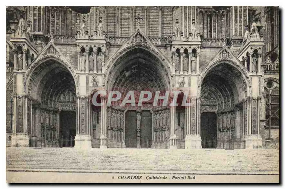 Chartres - Catedral - Portal Sul — n°4 - Frente