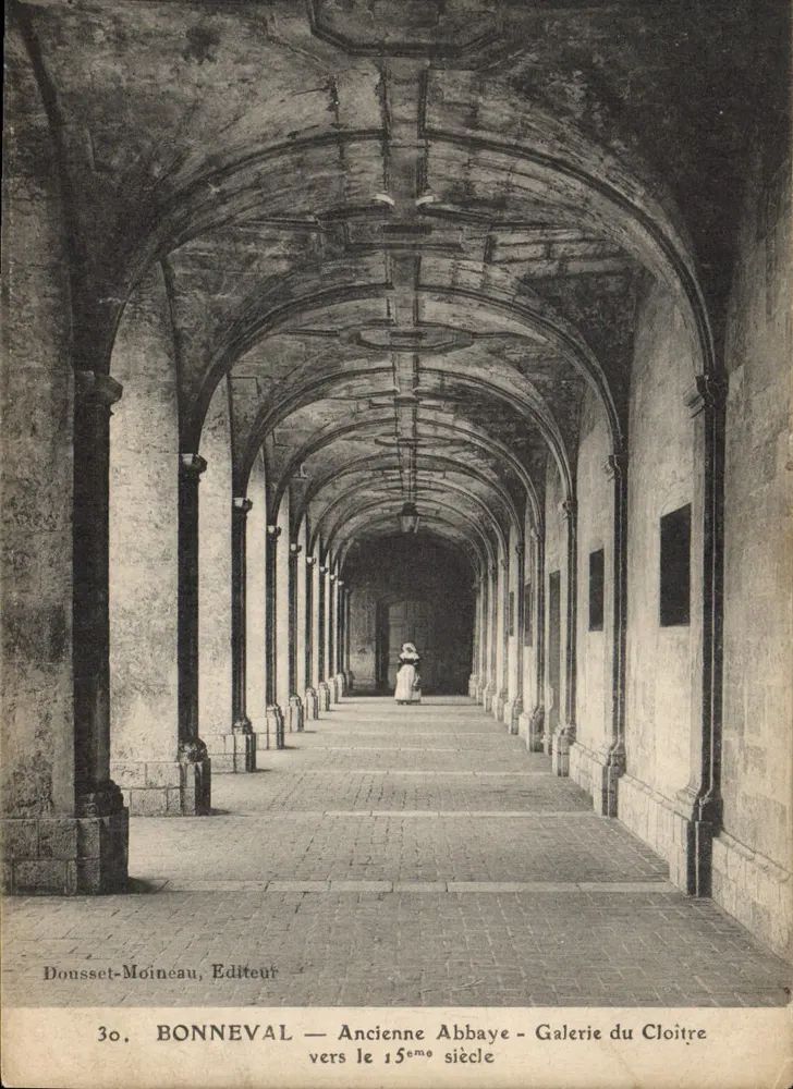 Bonneval — Alte Abtei — Galerie des Klosterraums um das 15. Jahrhundert - Vorderseite