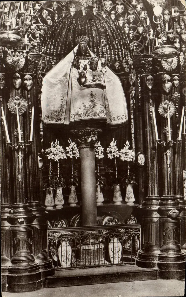 Virgem no Pilar — Catedral de Chartres — Editor ND. Théritel - Frente