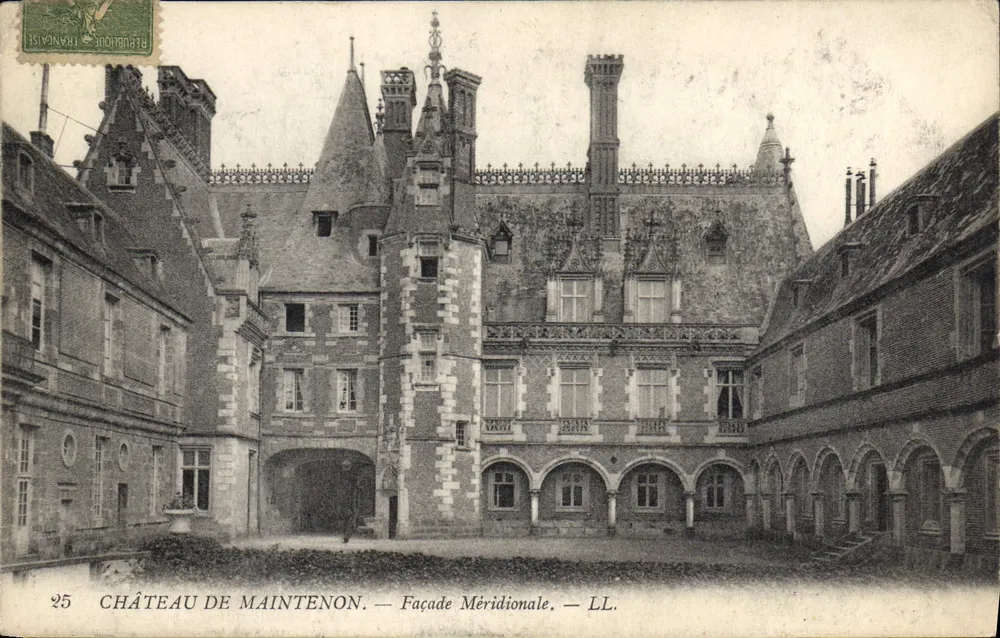 Castelo de Maintenon — Facha Meridional — LL. - Frente