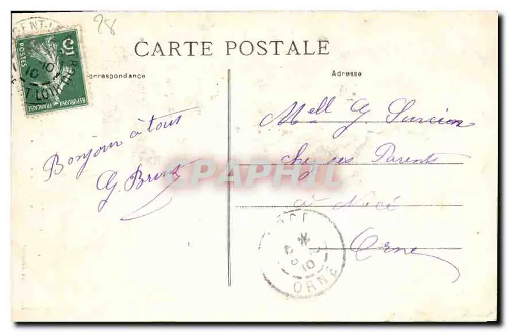 Nogent-le-Rotrou — Kirche St-Laurent, Die Abnahme vom Kreuz — Edit. Jules Renoult n°361 - Rückseite