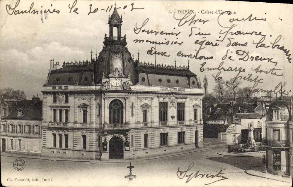 Dreux - Caixa de Poupança — editor Ch. Foucault, n°6 - Frente