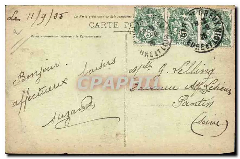 Dreux (Eure-et-Loir) - Capela São Luís — G. Foucault, editor Dreux - Verso