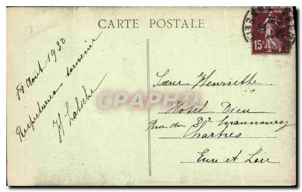 Kapelle Saint-Louis — Grabmal von Louis-Philippe — G. Foucault, Verlag, Dreux - Rückseite