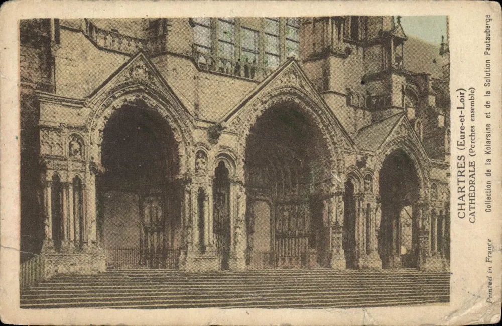Chartres (Eure-et-Loir) — Catedral, Portais e Conjunto — Coleção da Solution Pautaubergs - Frente