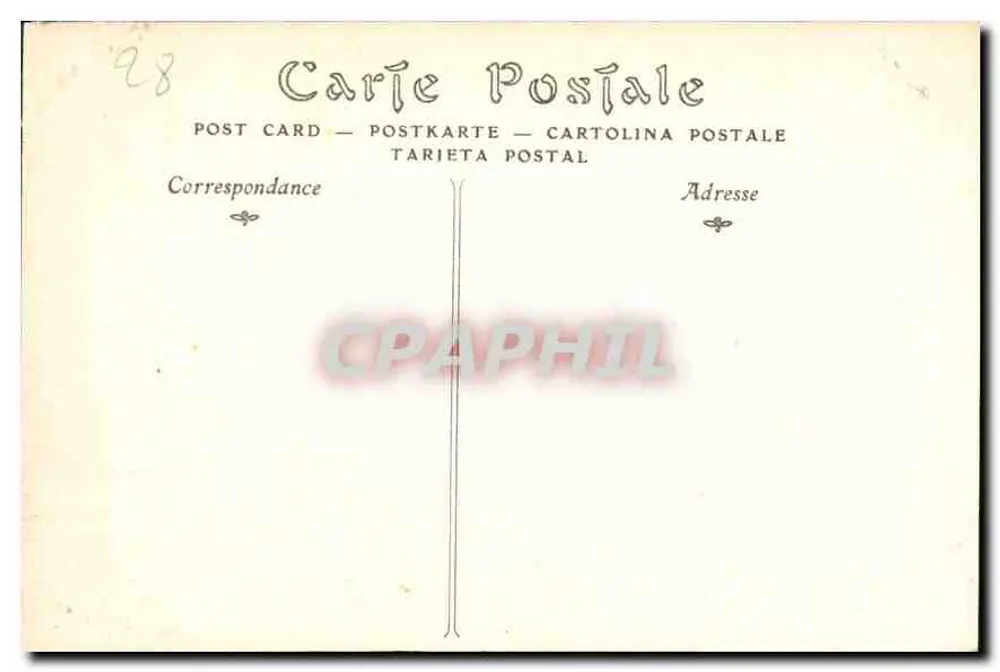 Chartres — A Catedral, lado sul — Editor desconhecido, n° 684 - Verso