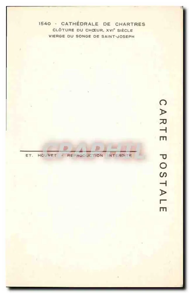 Estátua da Virgem do coro — Catedral de Chartres — Século XVII - Verso