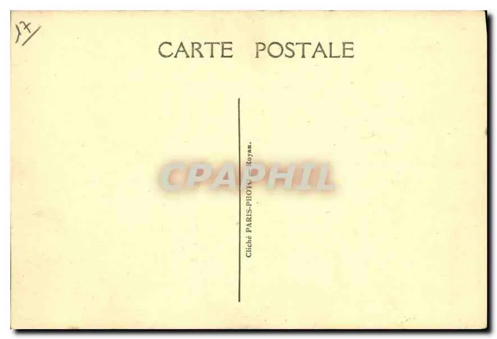 Royan — Boulevard e Praça Botton — Coleção Ouvrard — Pontaillac - Verso