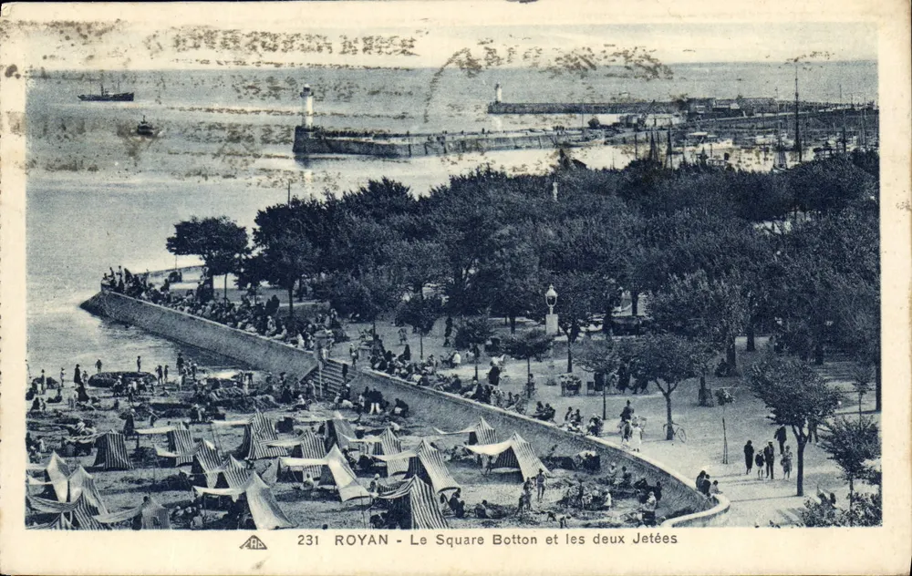 Royan - O Square Botton e as duas Jetées — Edição das Novas Galerias, n°231 - Frente
