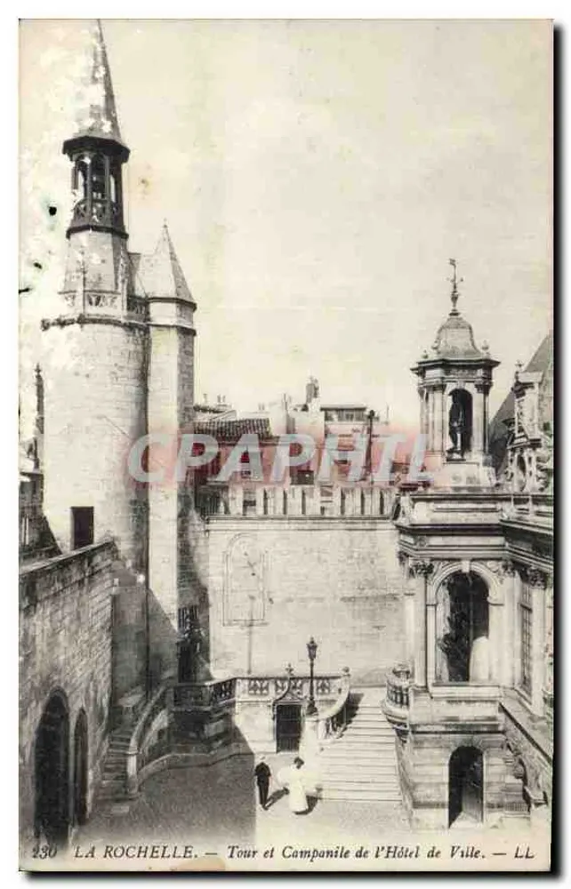 La Rochelle — Turm und Glockenturm des Rathauses — LL-Nr. 230 - Vorderseite
