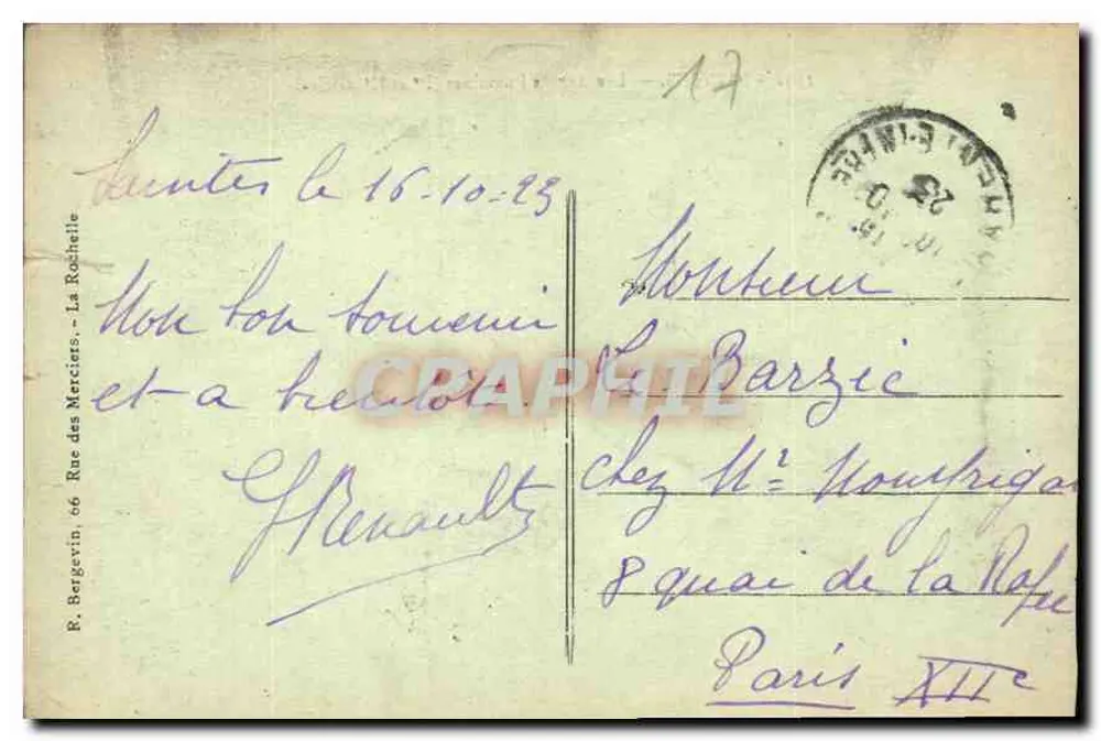 Saintes — As Arenas Romanas (1º e 2º séculos) — 3392 - Verso