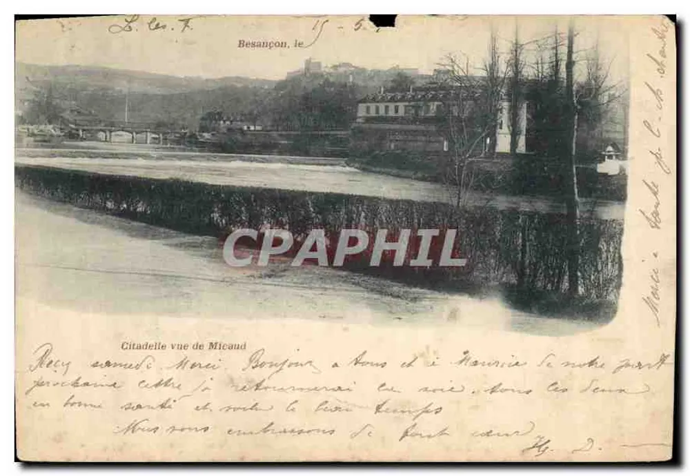 Citadela vista de Micaud — Besançon — L. Ces. F. - Frente