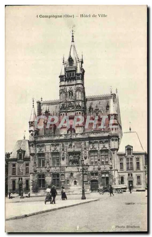 Compiègne (Oise) — Hotel de Ville — Foto Biachon - Frente