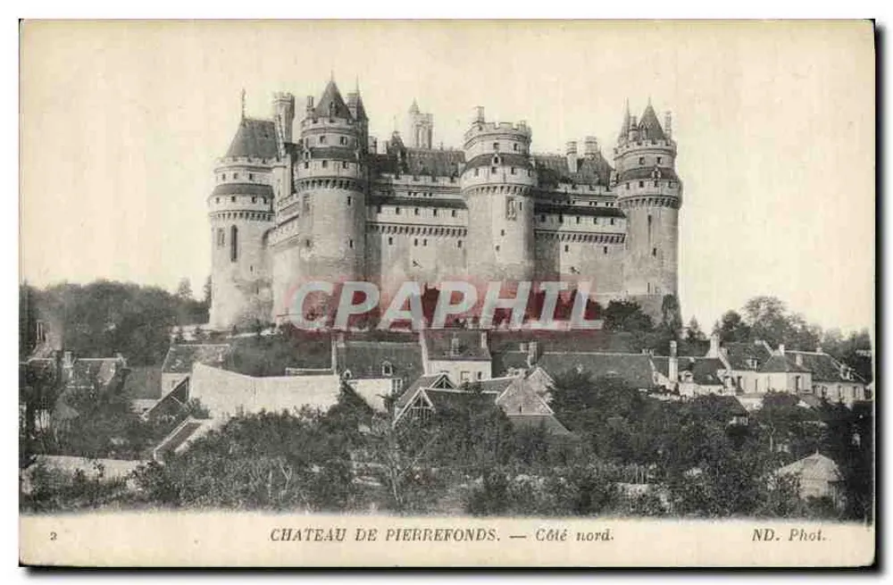 Castelo de Pierrefonds — Lado norte. — ND. Fot. - Frente