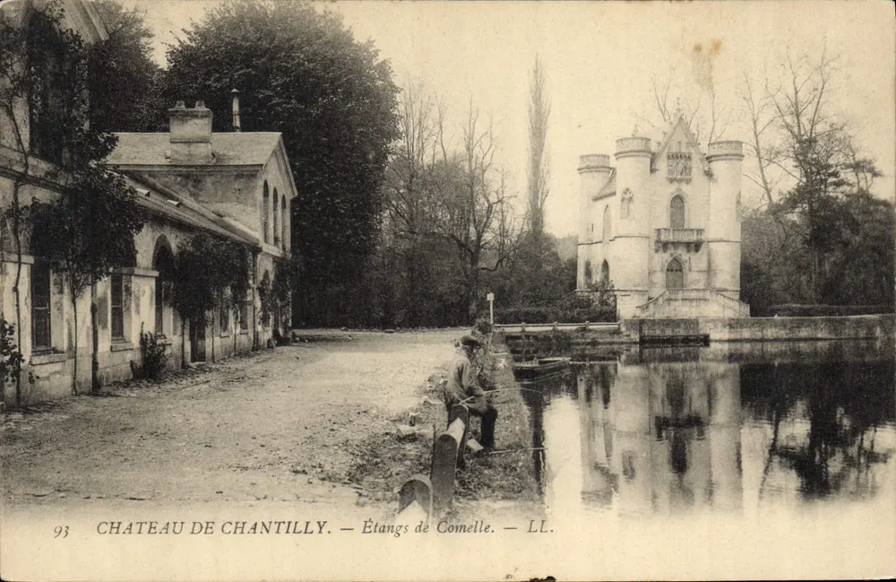 Castelo de Chantilly — Lagoas de Comelle — LL. — N° 93 - Frente