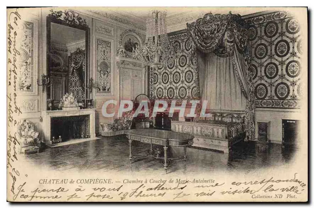 Schloss Compiègne — Schlafzimmer von Marie-Antoinette — Collections ND Phot. - Vorderseite