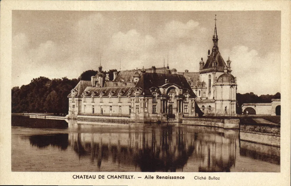 Castelo de Chantilly — Ala Renascentista — Cliché Bulloz - Frente