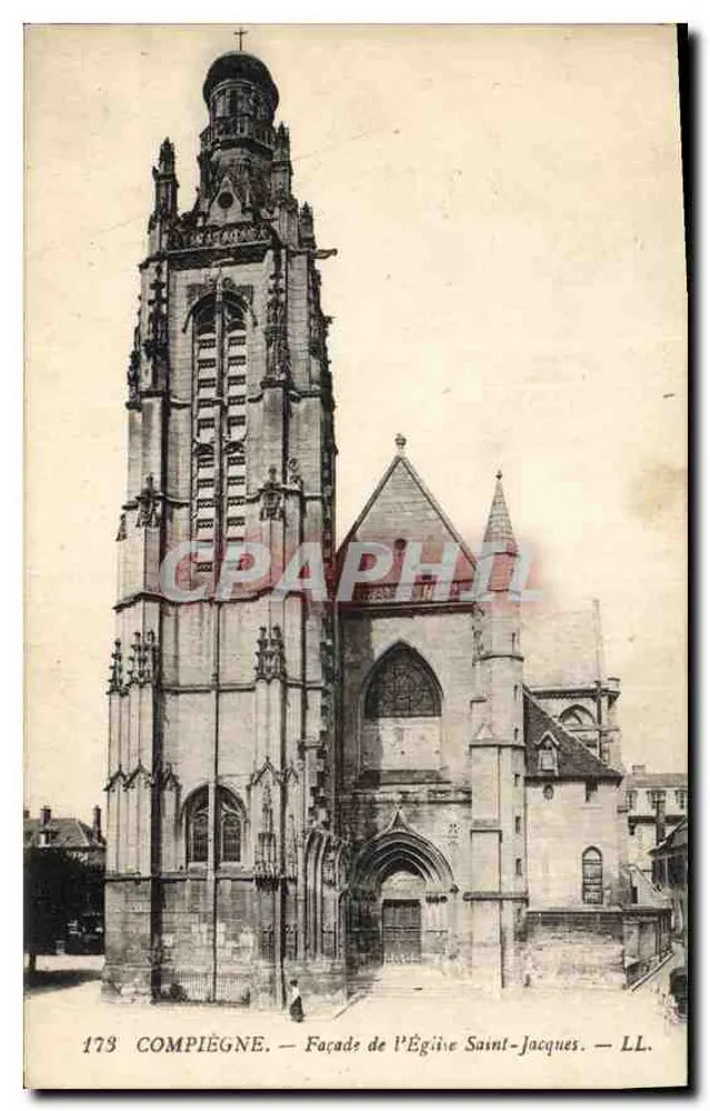 Compiègne — Fachada da Igreja de São Jacó — LL. n° 173 - Frente