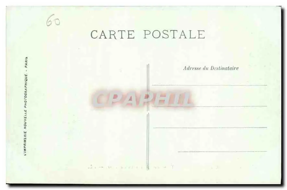 Castelo de Chantilly — O Castelo visto do Parque — LL. - Verso