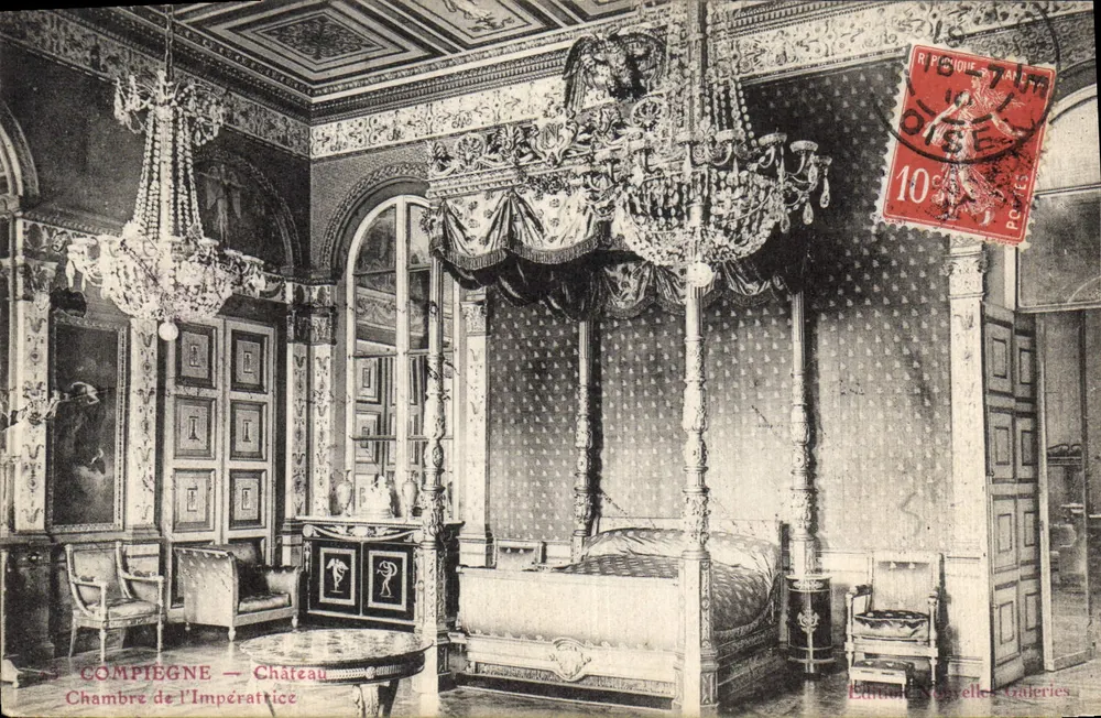 Compiègne — Castelo — Quarto da Imperatriz — Edições Novas Galerias - Frente