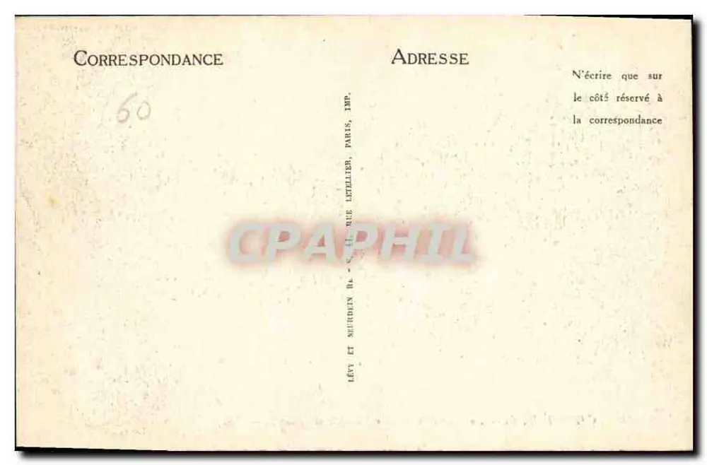 Chantilly — O Castelo — O Templo de Diana — LL. — N°141 - Verso