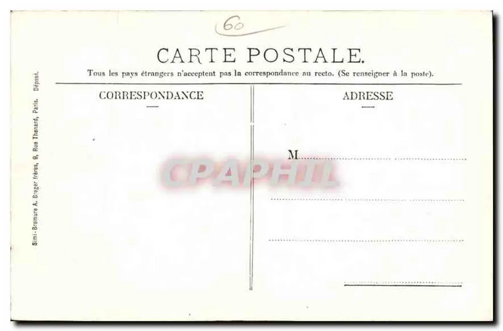 Pierre-fonds - Castelo - Entrada principal — J. Denis, edit. - Verso