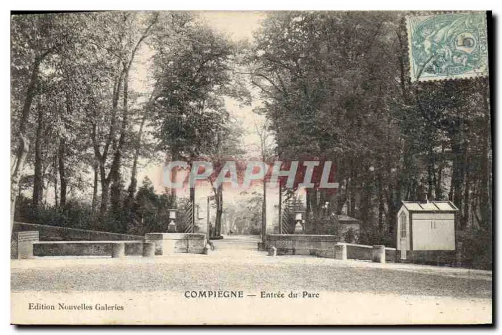 Compiègne — Entrada do Parque — Edição Nouvelles Galeries - Frente