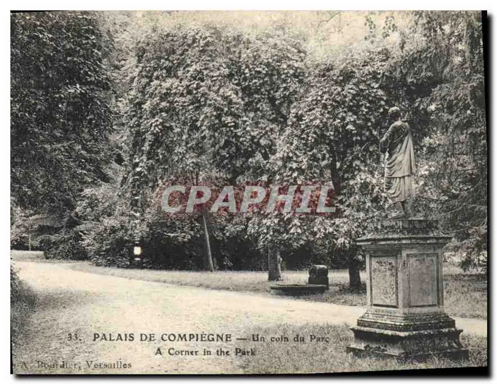 Palácio de Compiègne — Um canto do Parque — A. Boudier, Versailles - Frente