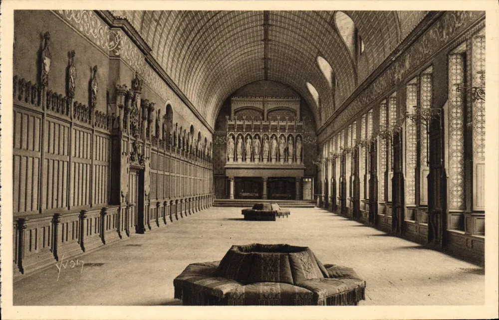 Château de Pierrefonds (Oise) — La Salle des Preux — Les Éditions d'art YVON - Recto