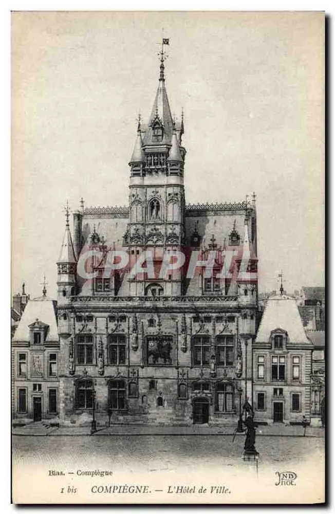 Compiègne — O Hotel de Ville — BIAS, n° 1 bis - Frente