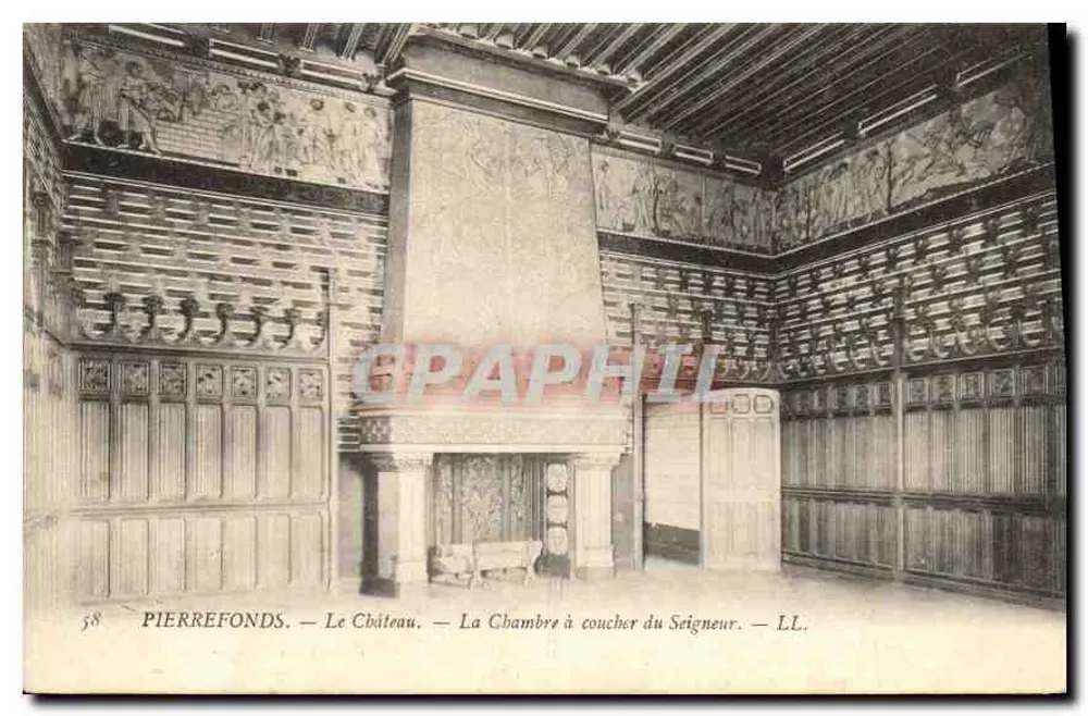 Pierrefonds — Das Schloss — Das Schlafzimmer des Herrn — LL. - Vorderseite