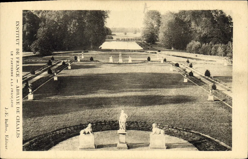 Garten der Abtei Chaalis — Institut de France — J.-E. Bulloz, Verleger - Vorderseite