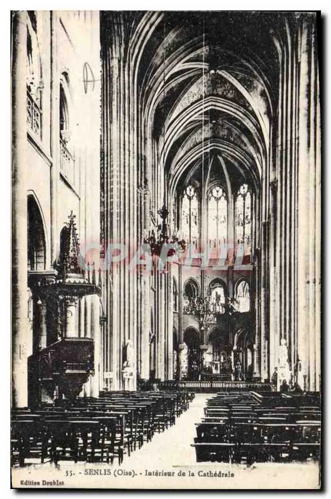 Interior da Catedral — Senlis (Oise) — Edições Douhlet, n° 35 - Frente
