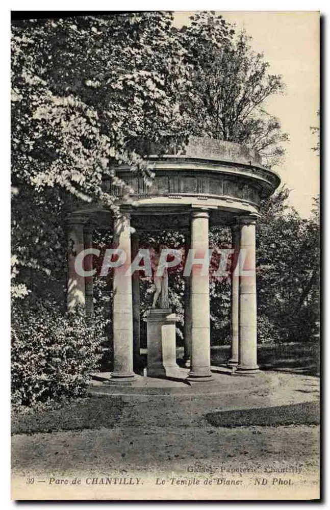 Parque de Chantilly — O Templo de Diane — Guinot, Papeterie, Chantilly, n°30 - Frente