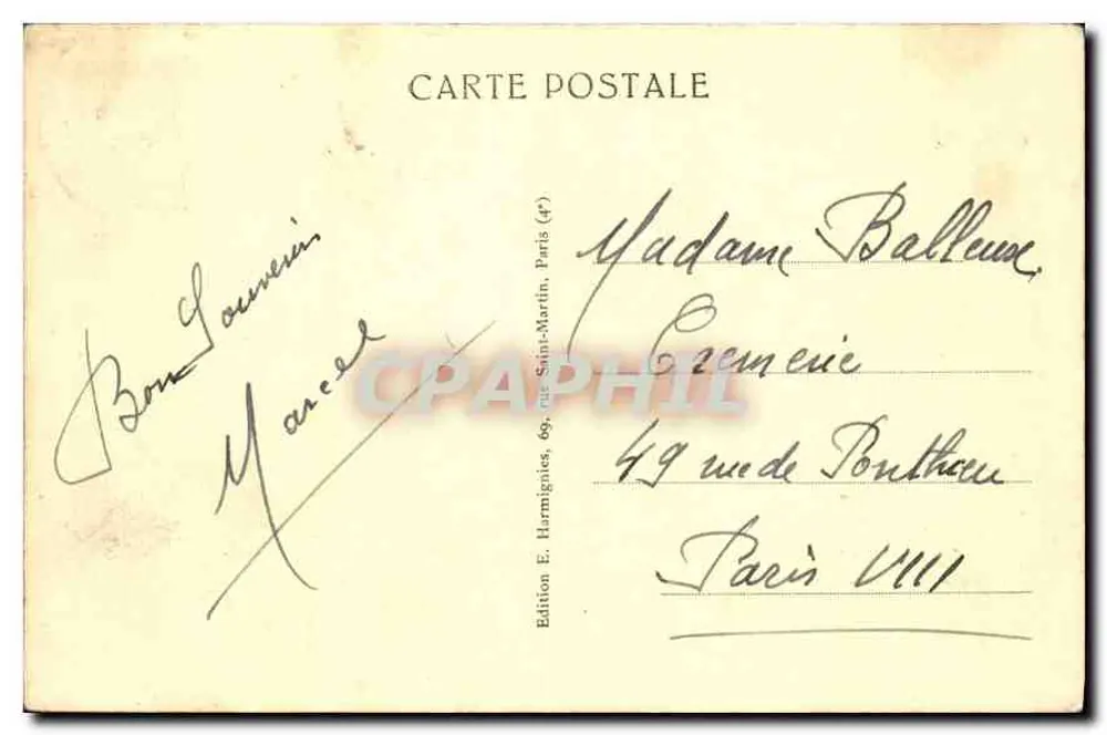 Beauvais — Praça Jeanne Hachette — Harmignies - Verso