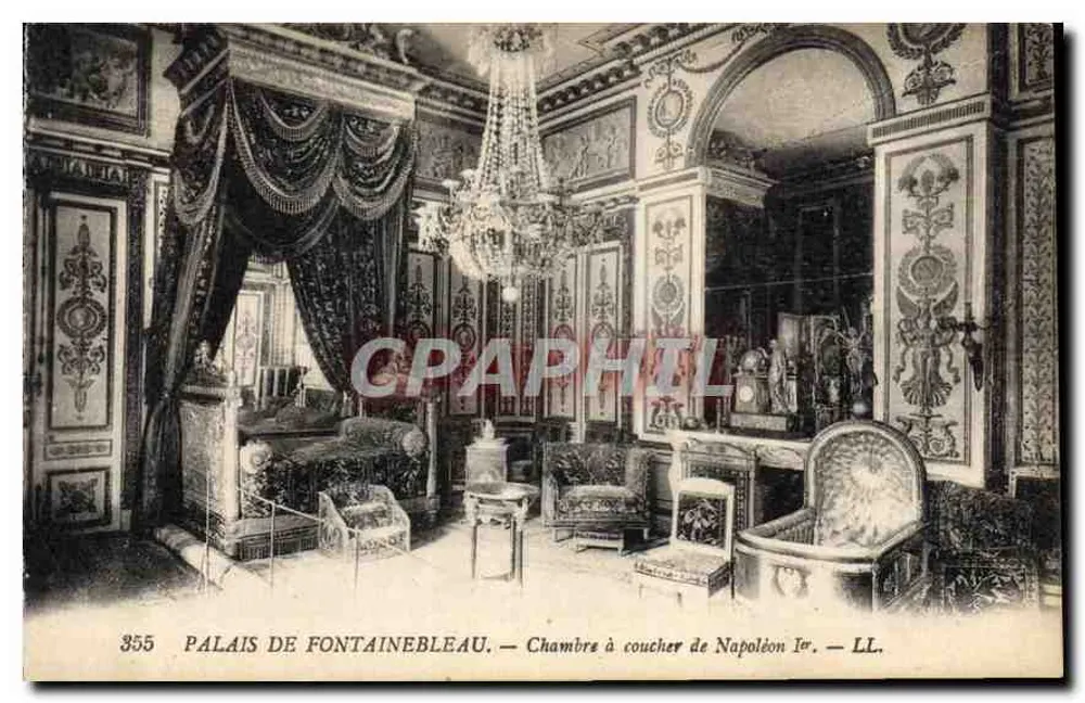 Palast von Fontainebleau — Schlafzimmer von Napoleon I. — LL. — n° 355 - Vorderseite