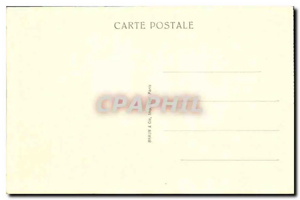 Museu de Chantilly — Facha oriental do Pequeno Castelo — Brauin & Cie, Impr.édit. Paris - Verso