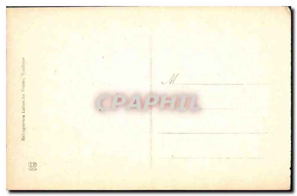 Gavarnie - Der Cirque, Ansicht vom Weg der Entortes — Serie 327, Verlag Labonne frères, Toulouse - Rückseite
