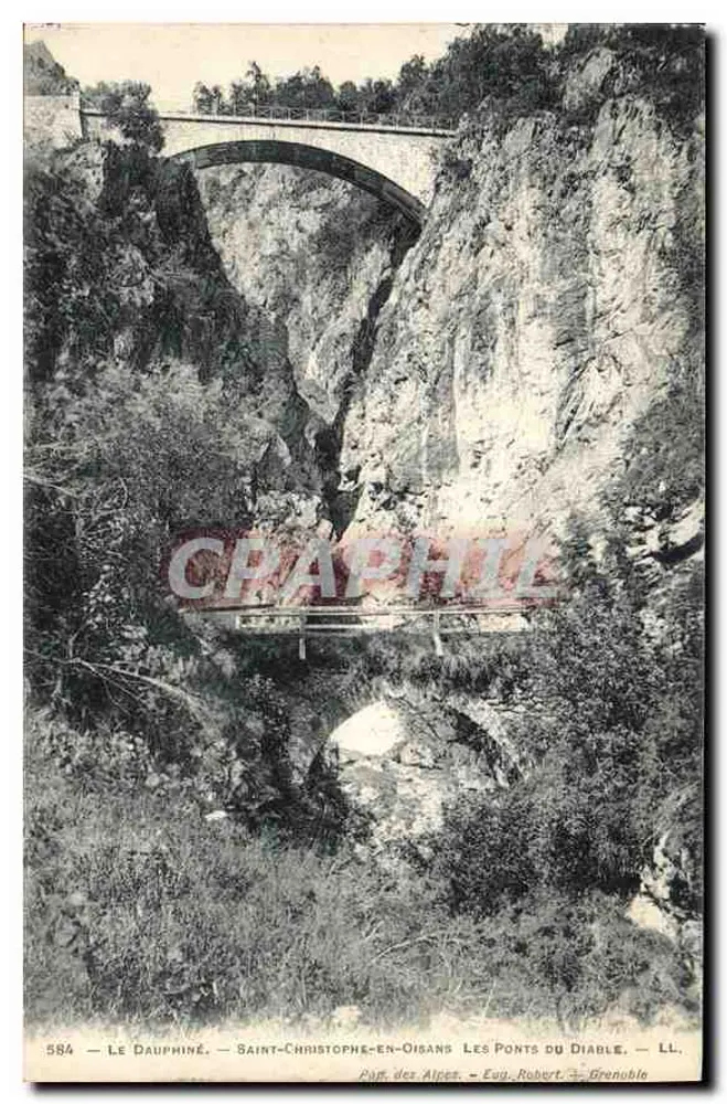 Saint-Christophe-en-Oisans — Die Brücken des Teufels — Eugène Robert, Grenoble - Vorderseite