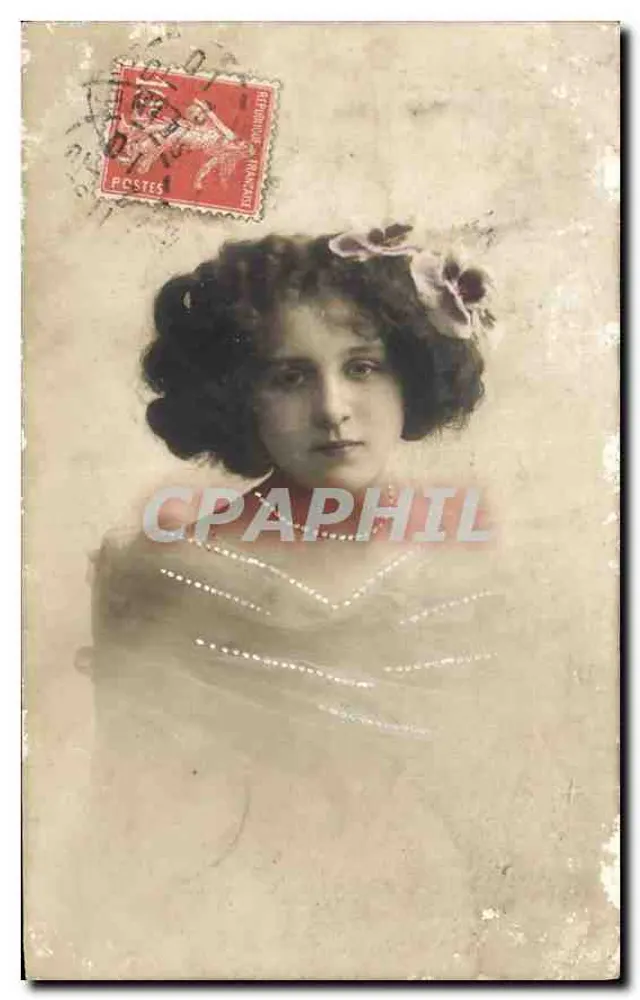 Jovem mulher — retrato — editor desconhecido - Frente