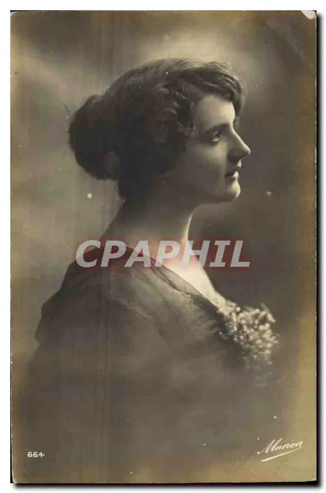 Retrato de jovem mulher — Manors, n° 664 - Frente