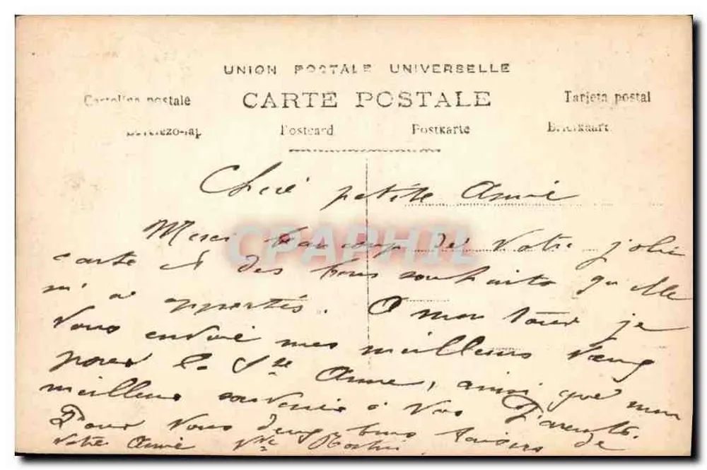 Junge Frau in einem Sonnenhut mit Blumenstrauß — Bonne Hâte — Verlag Bonne Hâte, Nr. 191 - Rückseite