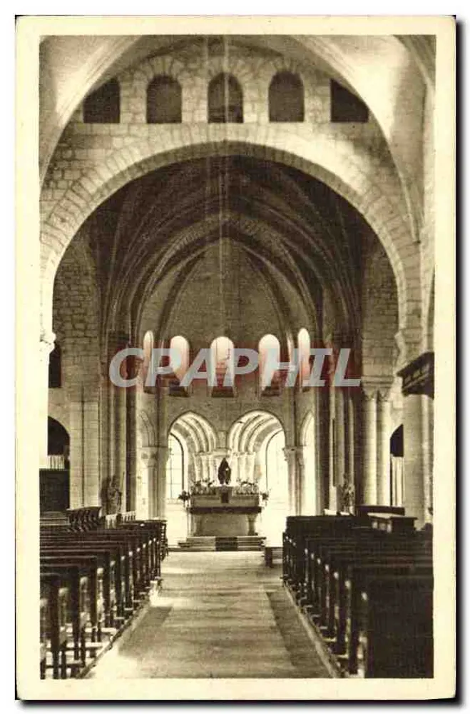 Innenraum der Abteikirche — Morienval (Oise) — Photo P. Duglas - Pierrefonds - Vorderseite