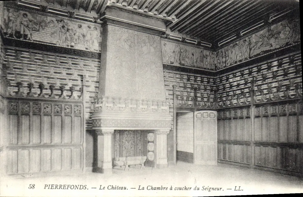 Pierrefonds — Das Schloss — Das Schlafzimmer des Herrn — LL. n° 58 - Vorderseite