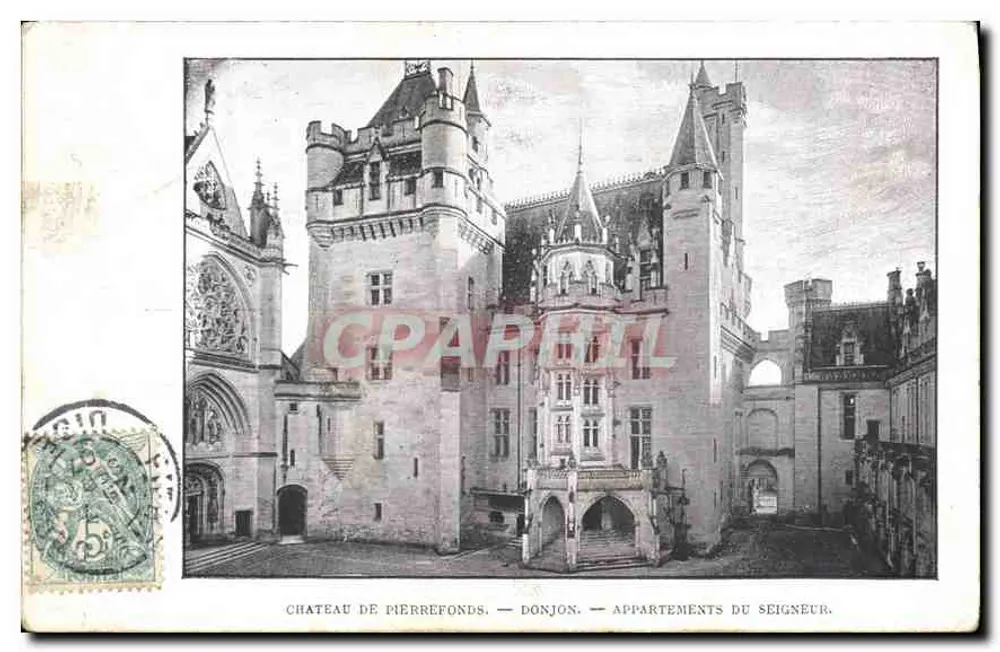 Schloss Pierrefonds — Bergfried — Herrenzimmer. - Vorderseite