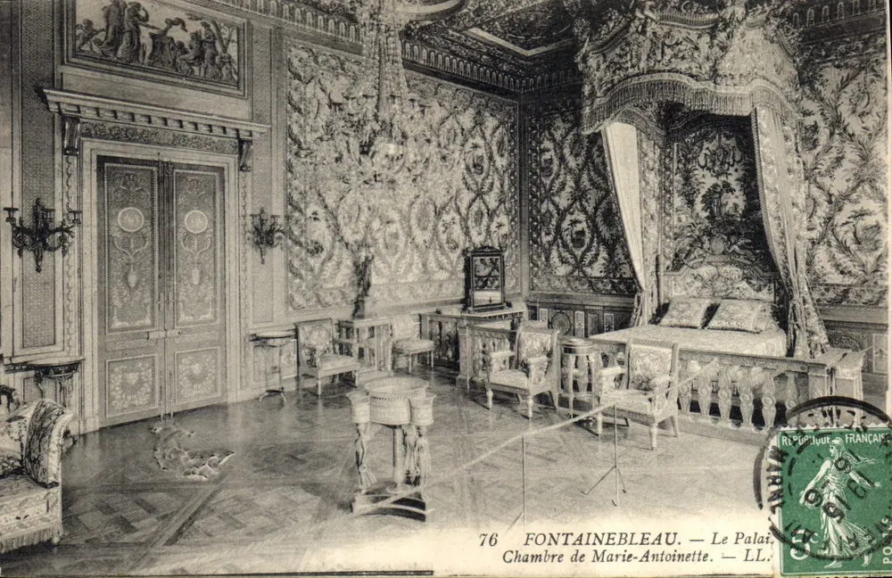 Fontainebleau — Das Schloss. Zimmer von Marie-Antoinette — LL. n°76 - Vorderseite